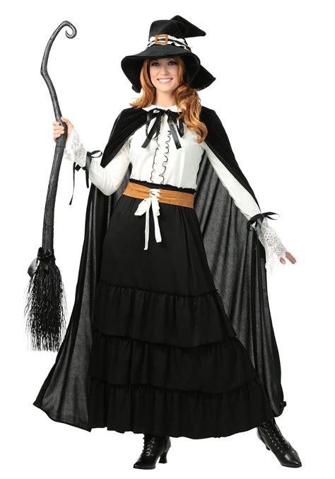 Plus Size Salem Witch Costume: Haute Couture Cauldrons and Brooms